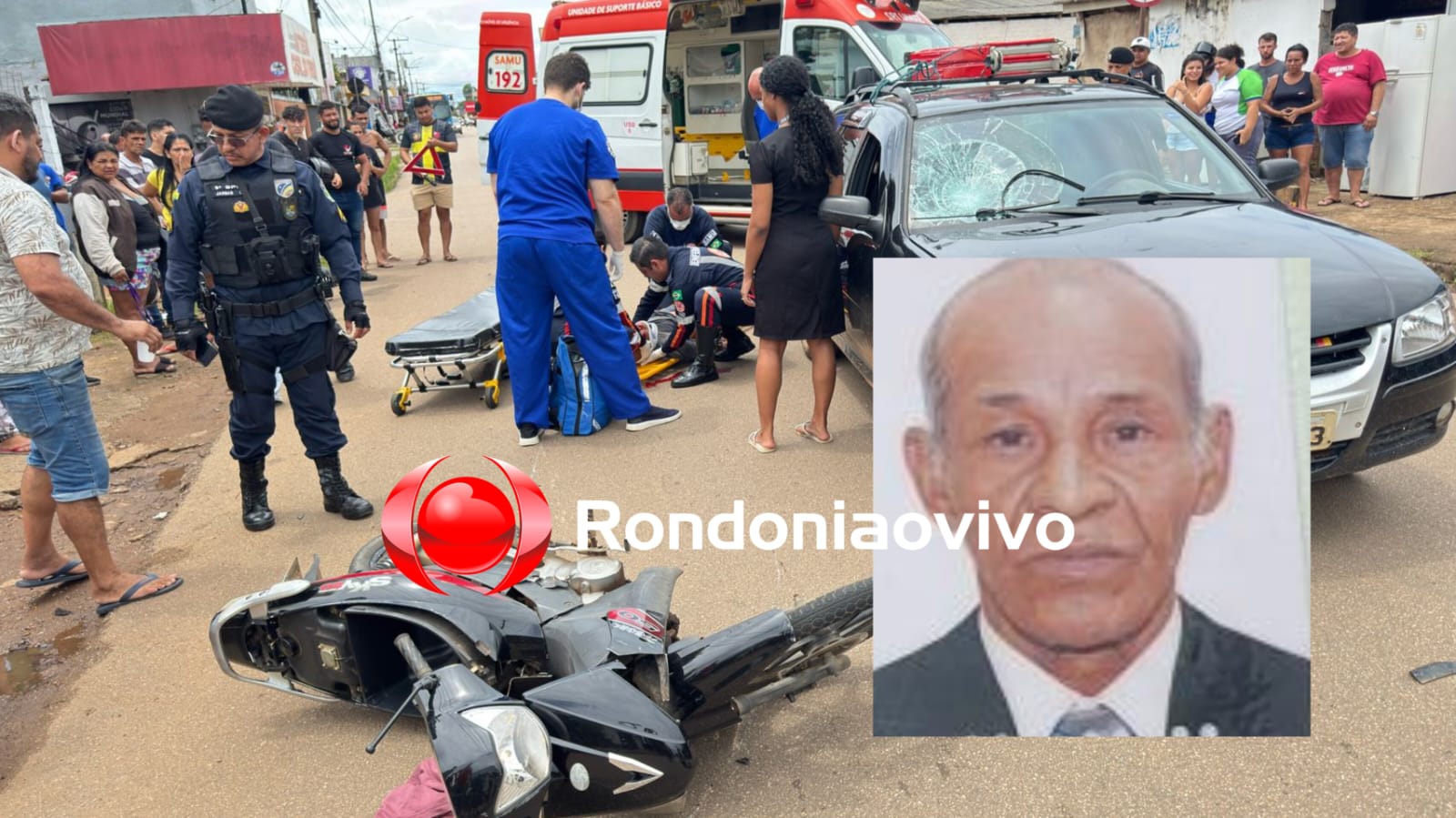 NÃO SUPORTOU: Morre idoso atropelado por carro na zona Sul