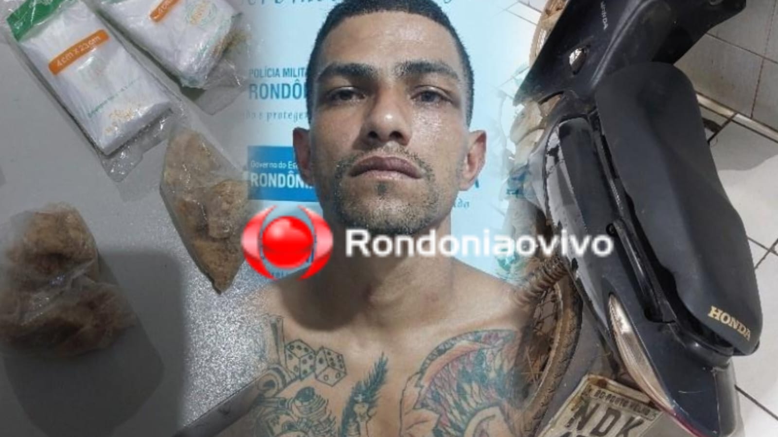 NA GUAPORÉ: Após fuga alucinada, 'vulgo' Negão é preso por tráfico de drogas 