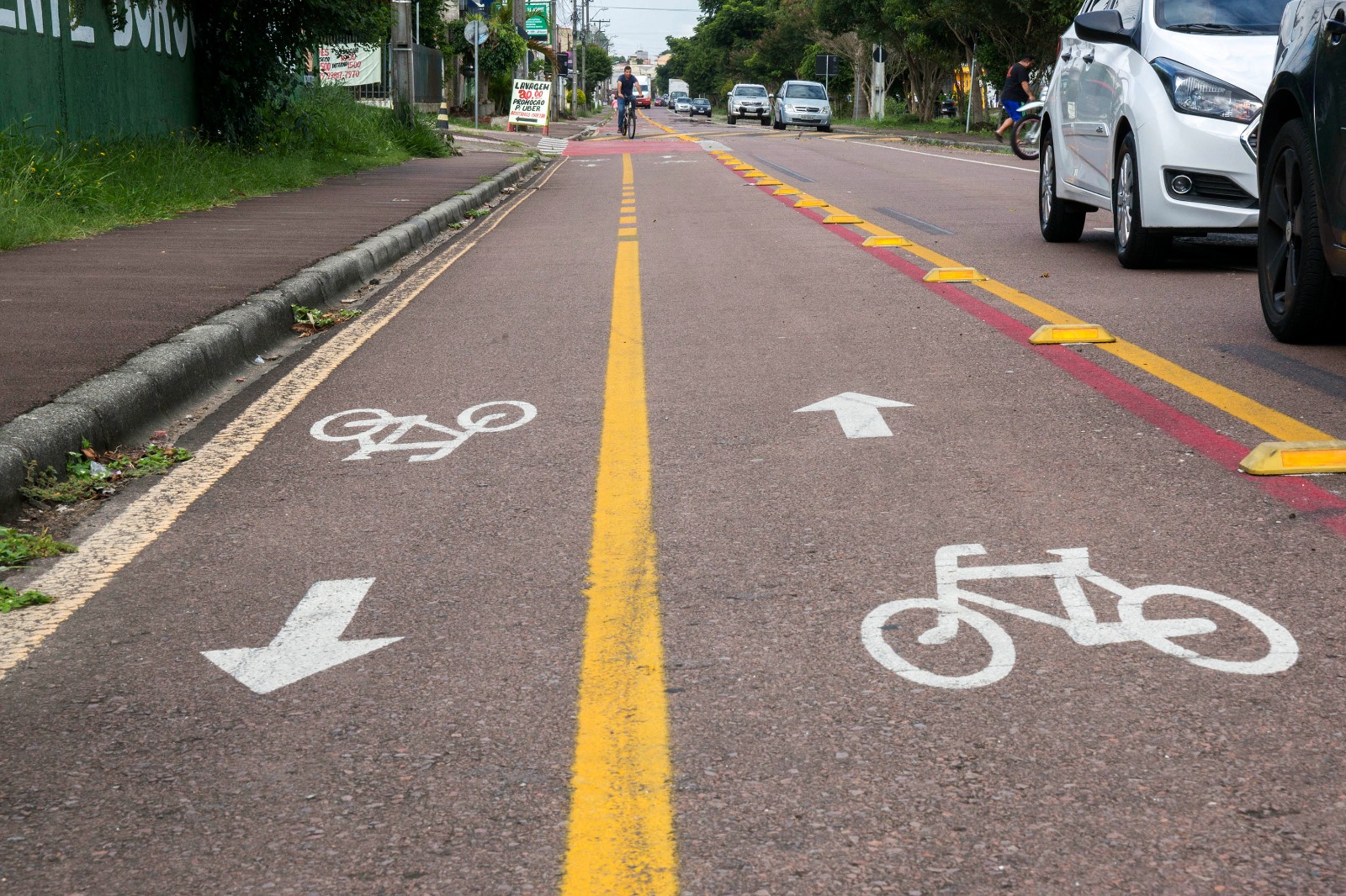 MENOS DE 2%: Poucas ruas com faixa para circulação de bicicletas