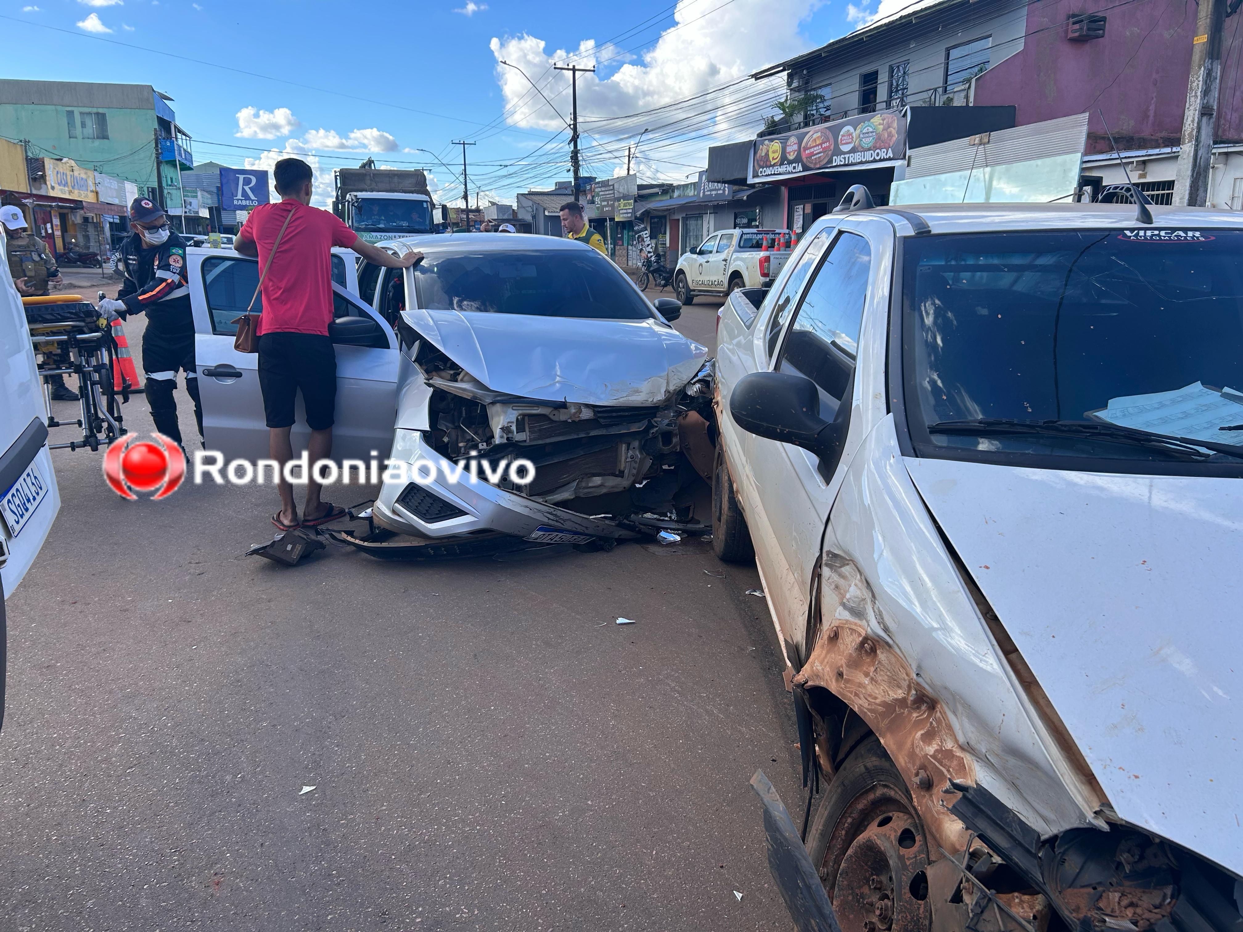 URGENTE: Passageira de Gol fica ferida em violenta batida na Mamoré