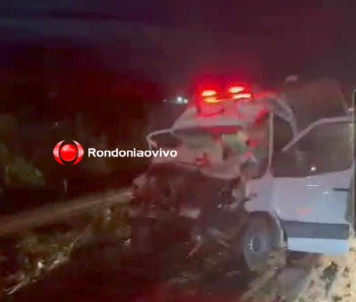 URGENTE: Acidente envolvendo ambulância deixa morto e feridos na BR-364 