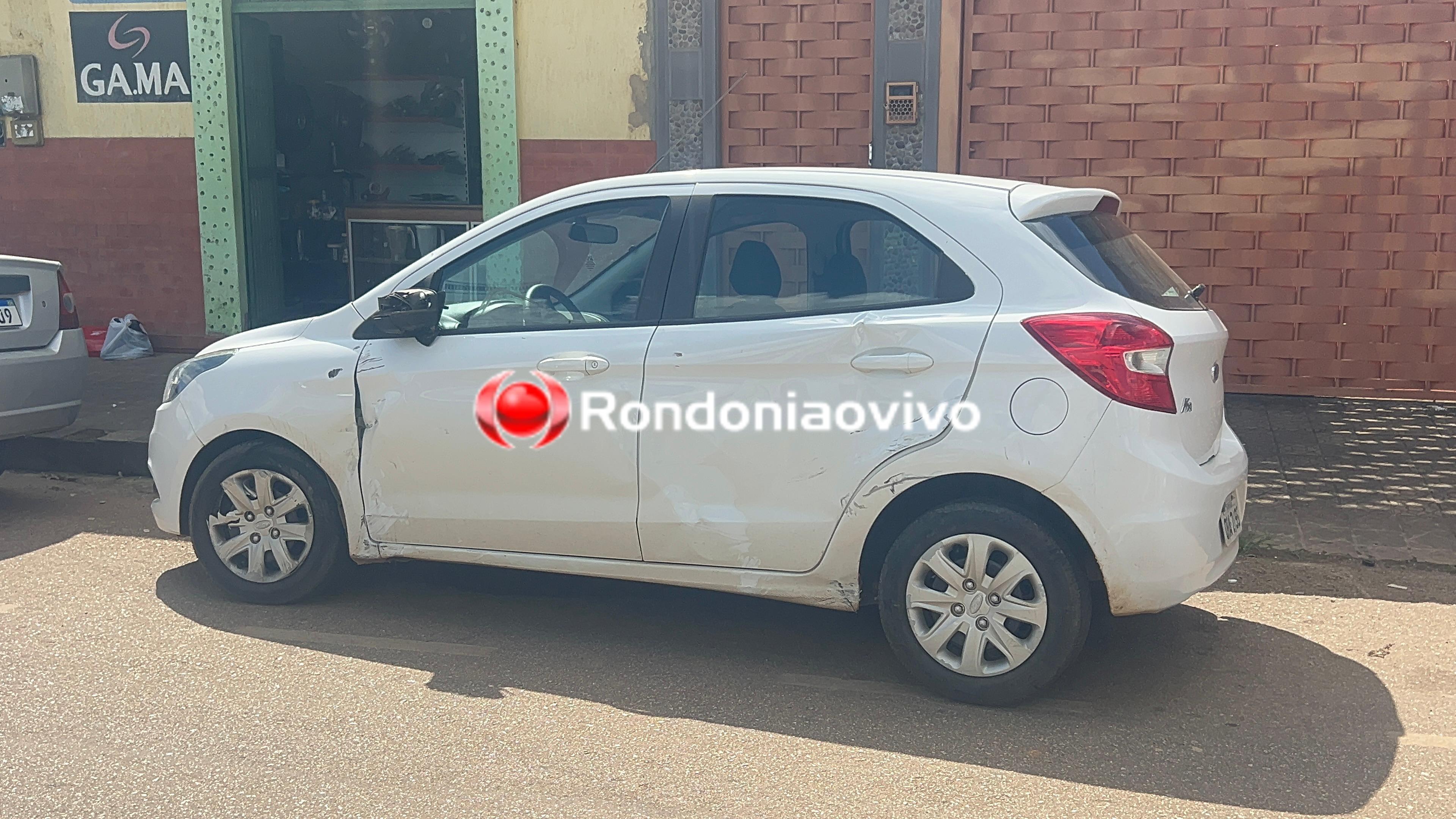 URGENTE: Condutor de carro avança cruzamento e provoca acidente com mulher em moto