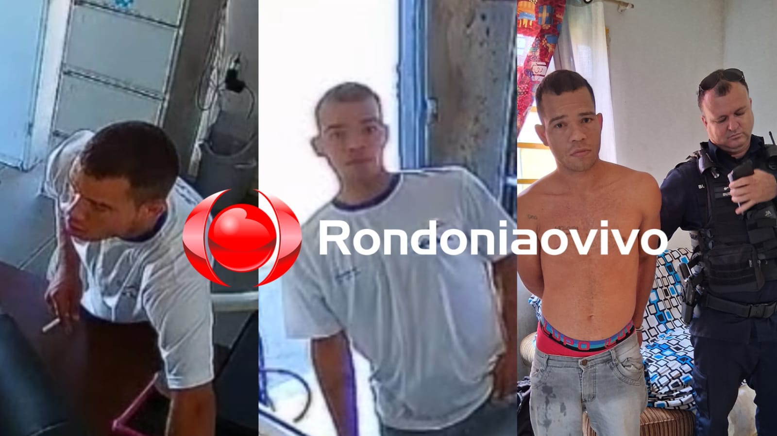 VÍDEO: Apenado 'Baratinha' é preso após ser filmando cometendo furto em empresa 