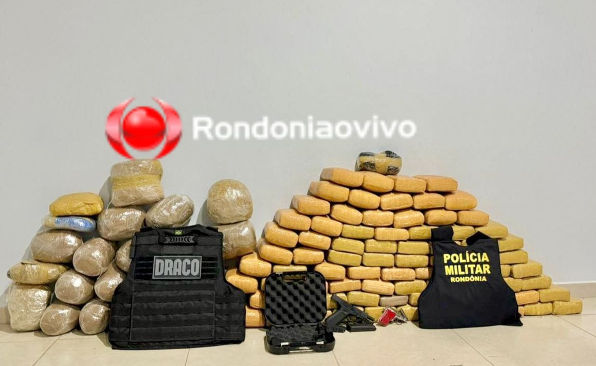 TRÁFICO: Draco e PM prendem homem com 104 quilos de skunk em carro 
