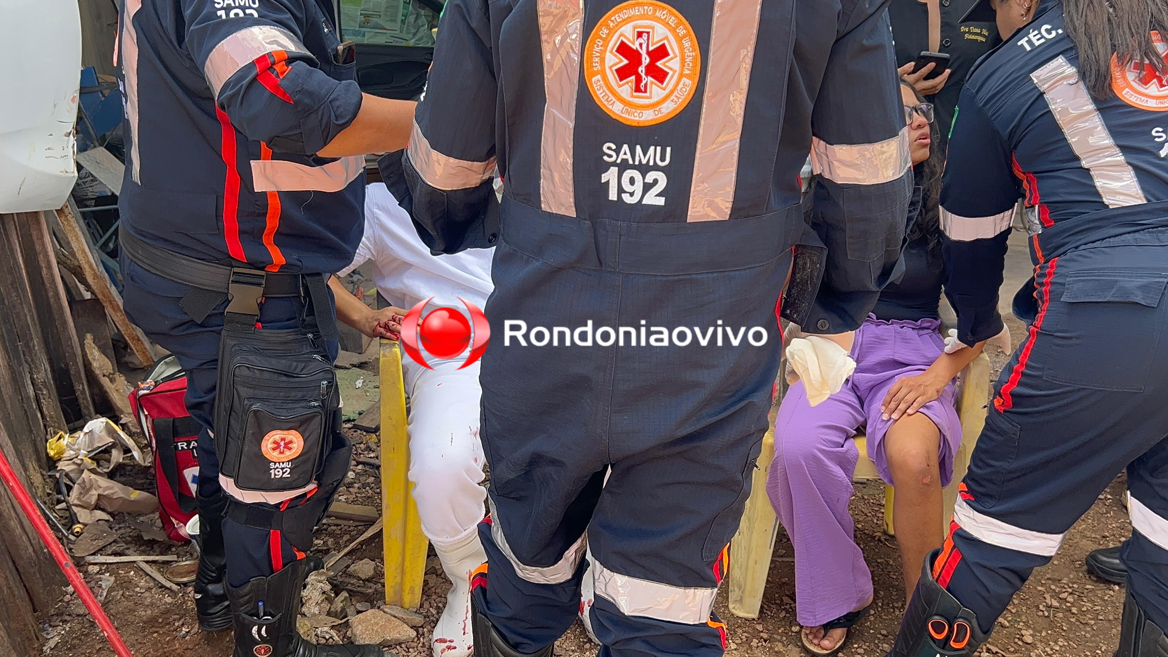 URGENTE: Motociclista fica com fratura exposta em grave acidente