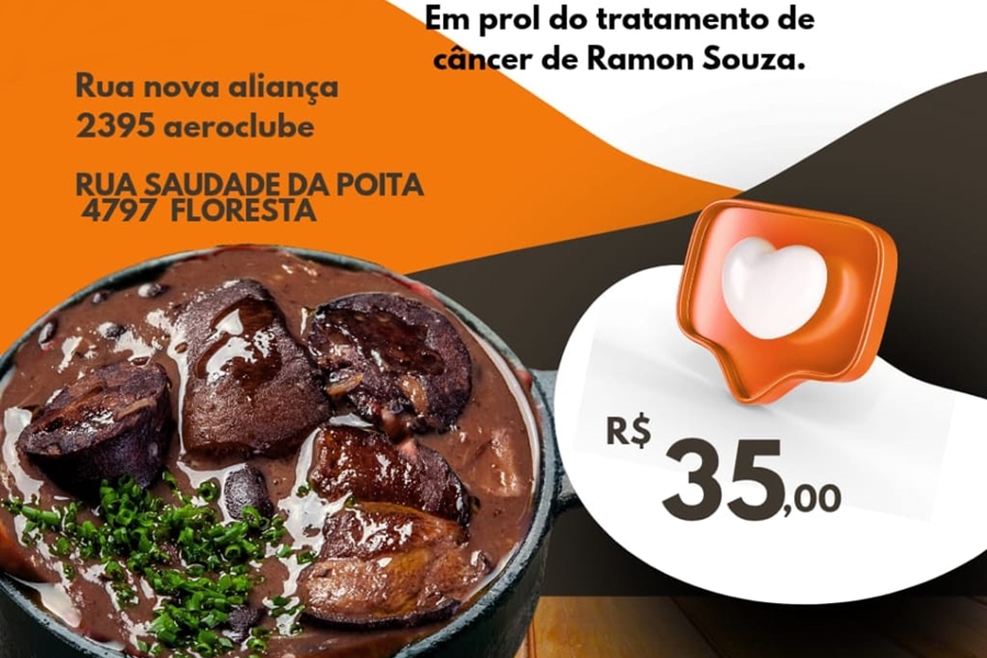 SOLIDARIEDADE: Família de Ramão organiza feijoada para custear imunoterapia