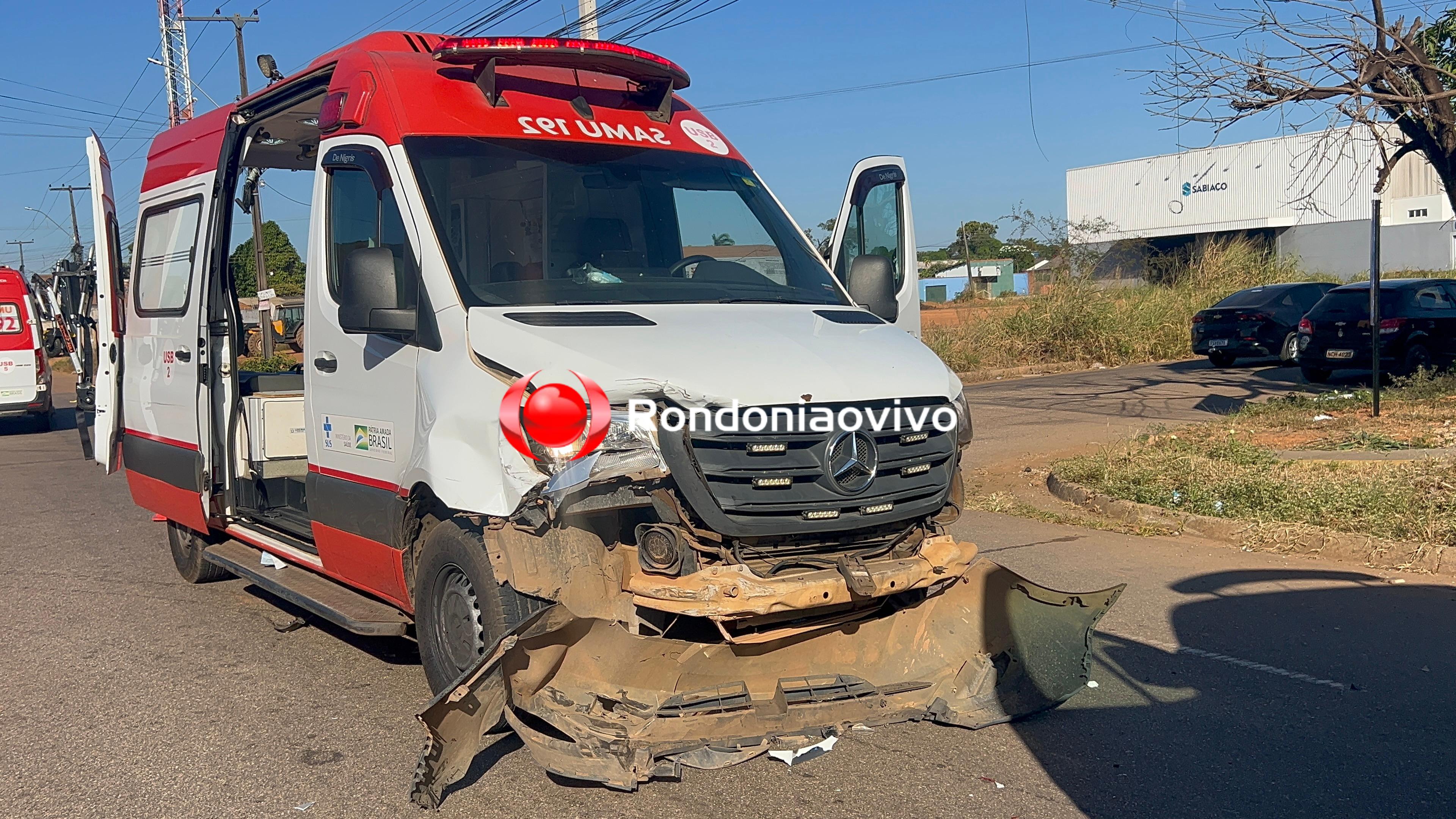 URGENTE: Grave acidente envolvendo ambulância do SAMU na zona Sul