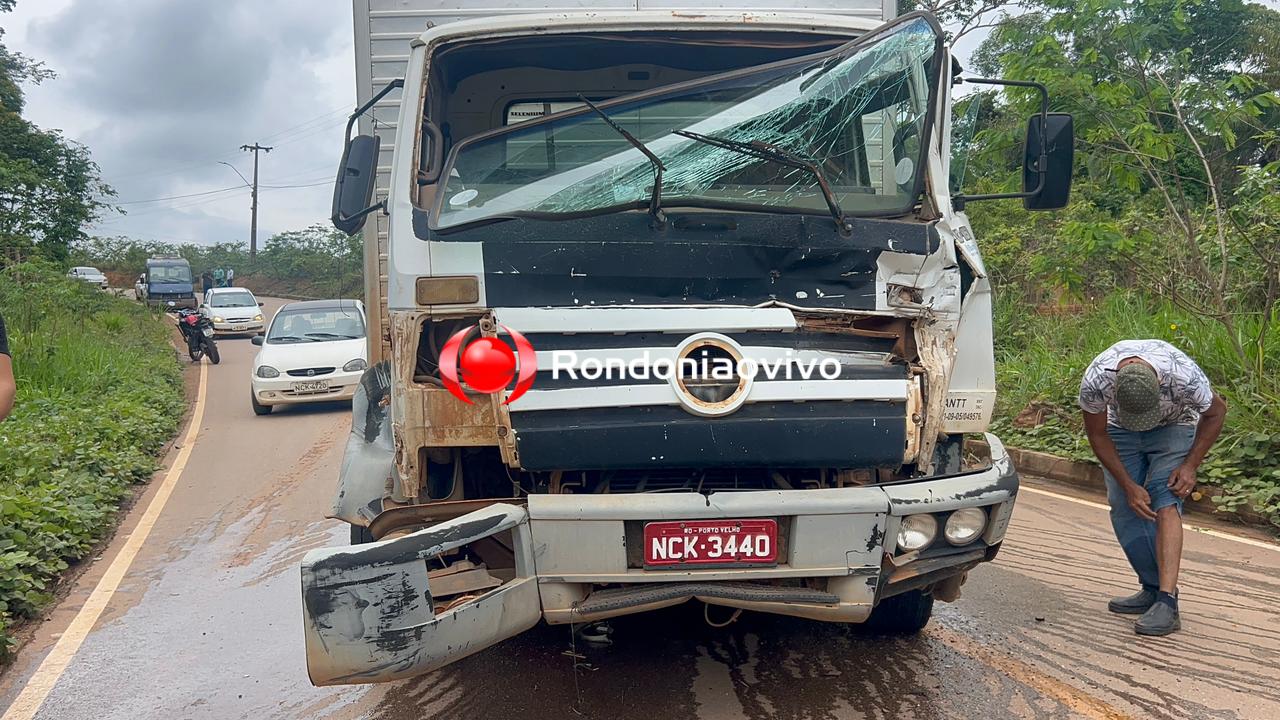 VÍDEO: Grave acidente entre caminhões na Estrada da Areia Branca
