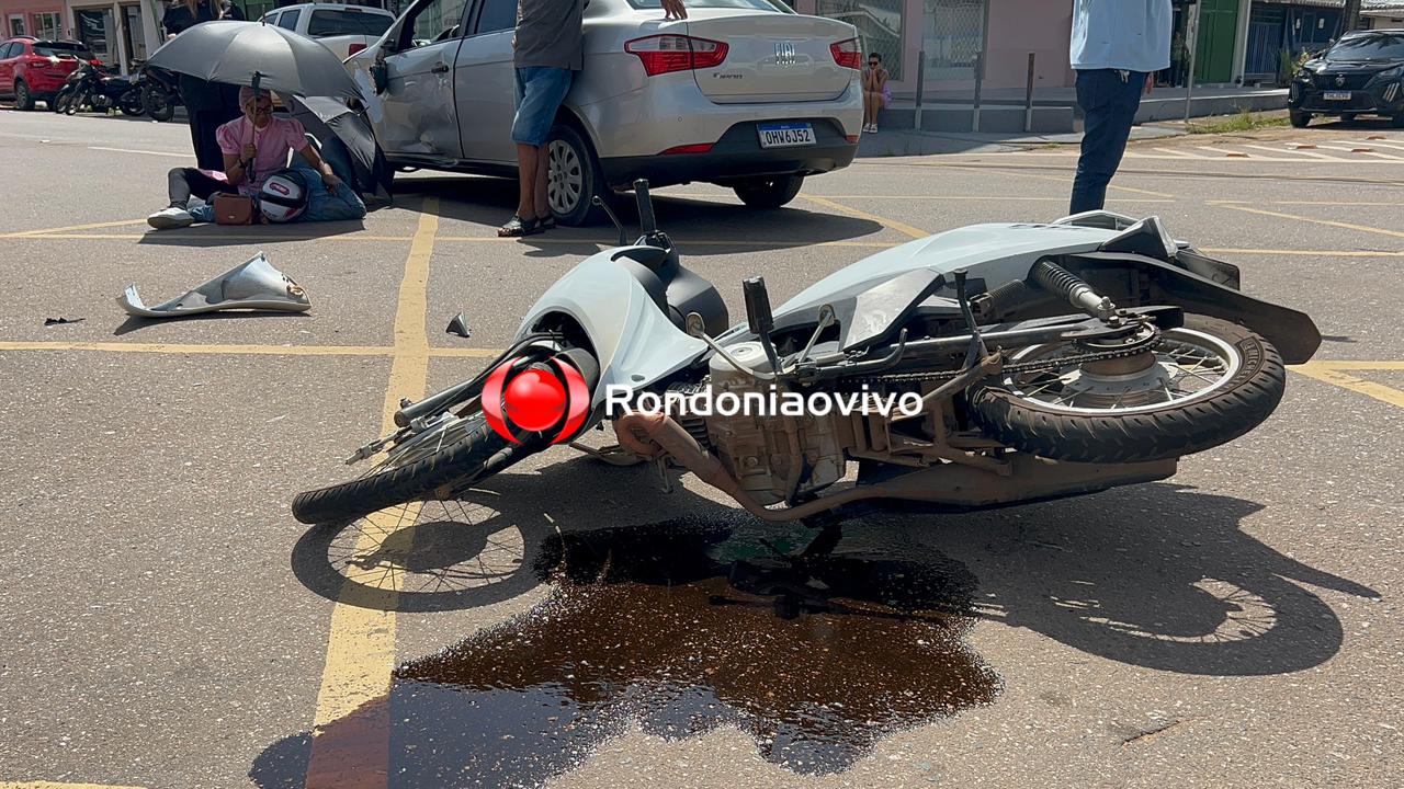 URGENTE: Mulher é vítima de grave acidente ao invadir preferencial na Abunã