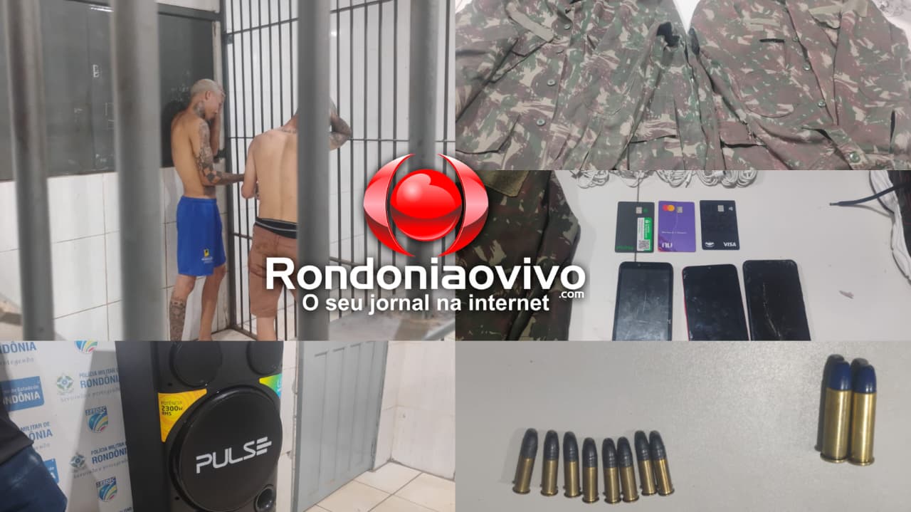 ORGULHO DO MADEIRA: Dupla é presa com munições e objetos sem procedência