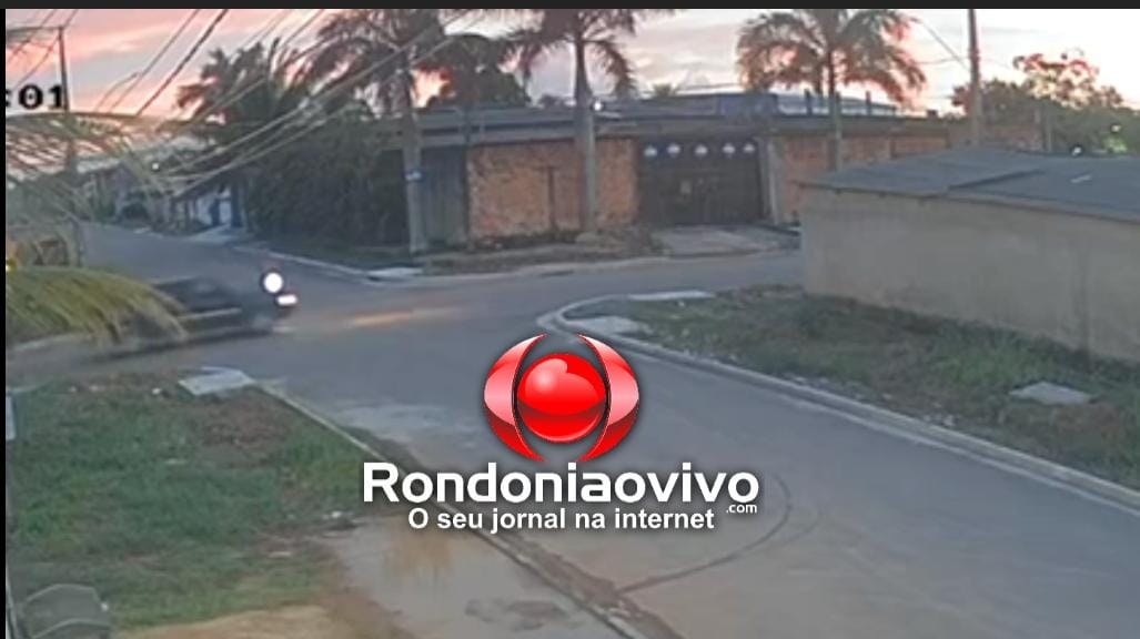 NO TRÊS MARIAS: Vídeo registra grave acidente entre moto e caminhonete