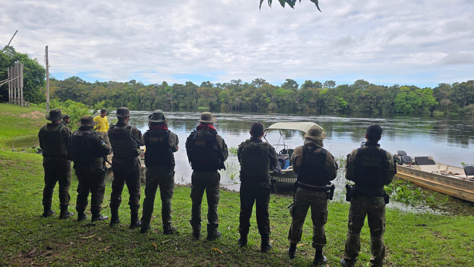 EM RONDÔNIA: PF, ICMBio e BPA reprimem ilícitos ambientais