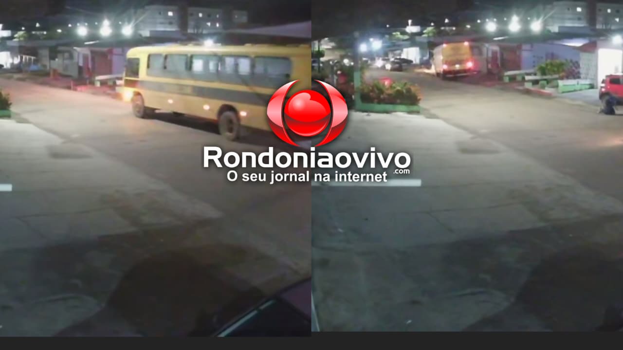 DESTRUIÇÃO NO CENTRO: Motorista teria deixado ônibus escolar desengatado em ladeira
