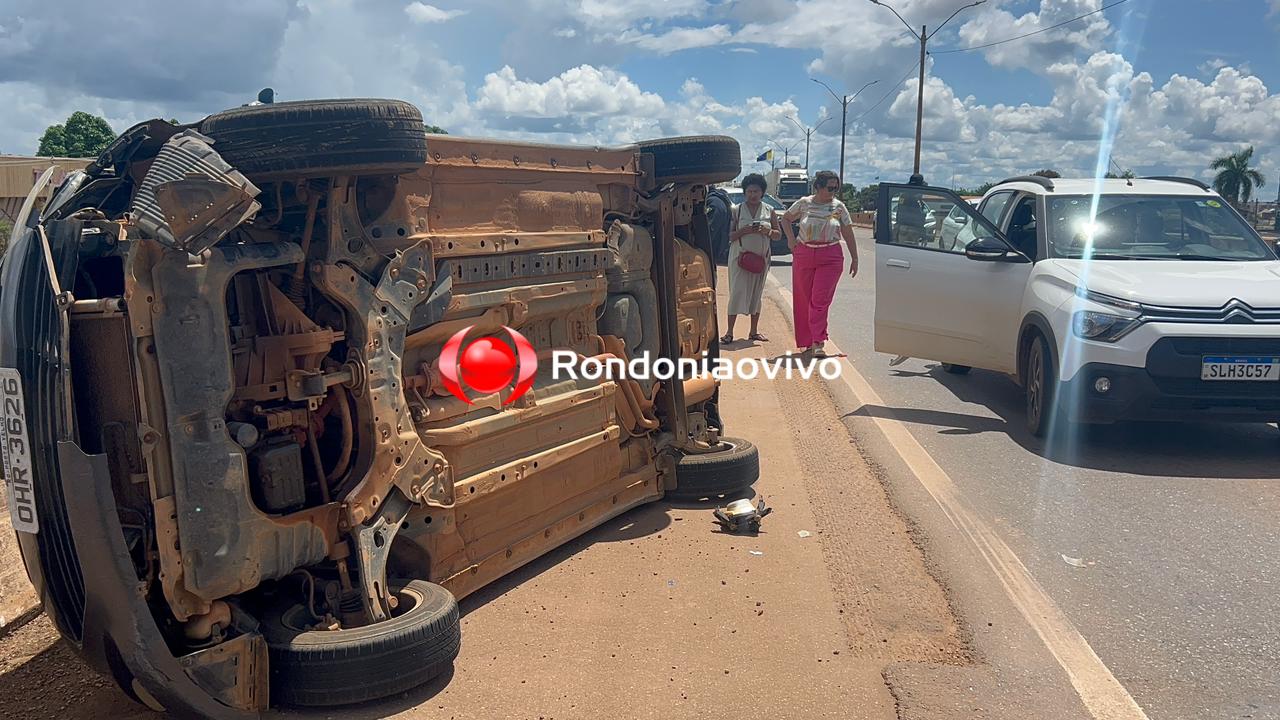 URGENTE: Grave acidente com capotamento em viaduto na BR-364