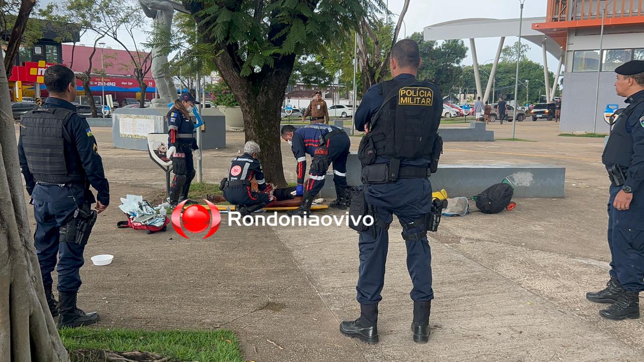 VÍDEO: Homem é alvo de ataque na rodoviária de Porto Velho