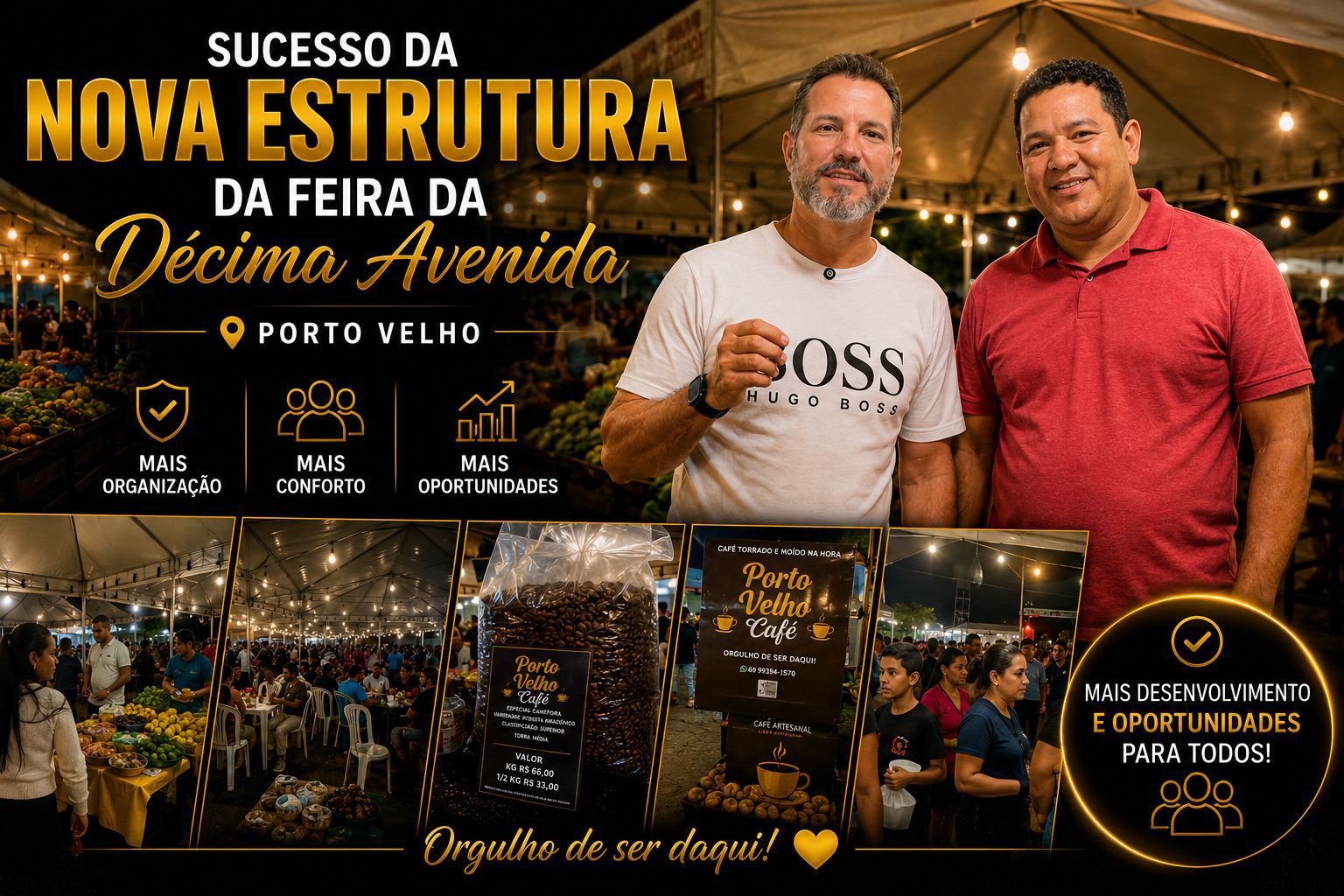NOVIDADE: Feira da Décima Avenida ganha nova estrutura e fortalece comércio local