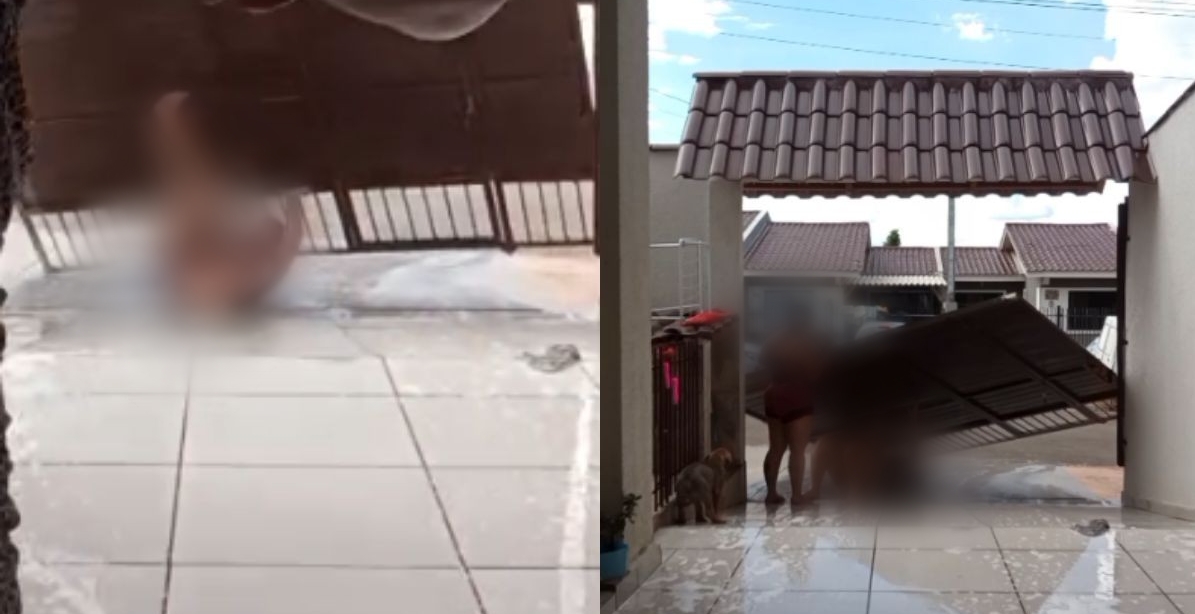 DERRUBOU PORTÃO: Homem é agredido com  cabo de vassoura e socos por ex-esposa 