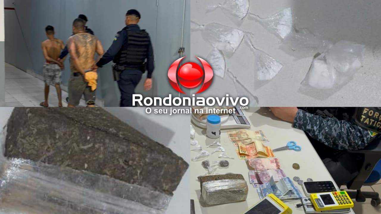 FORÇA TOTAL: Operação da PM fecha boca de fumo e prende acusados de tráfico