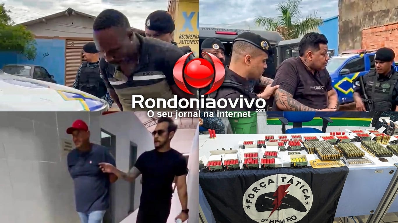 ASSISTA: Operação Audácia prende faccionados com arsenal de armas, munições e drogas