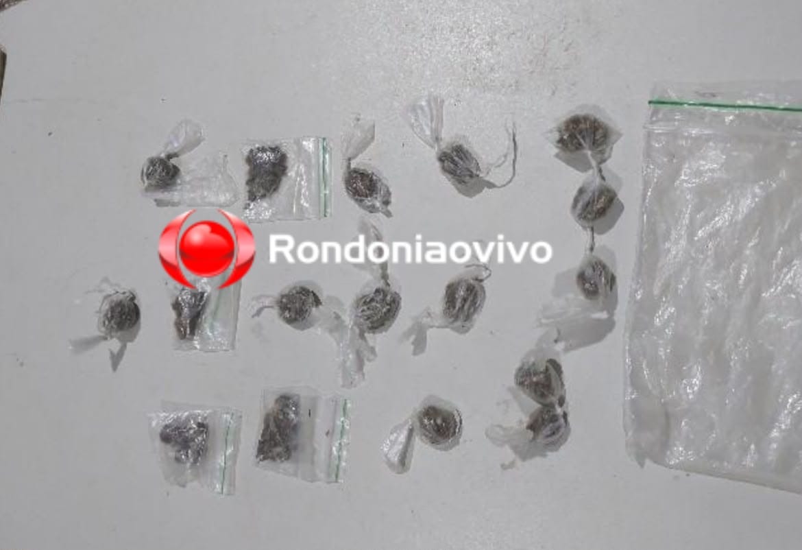 VÁRIAS PORÇÕES: Dupla é detida por tráfico de drogas no Aeroclube em Porto Velho