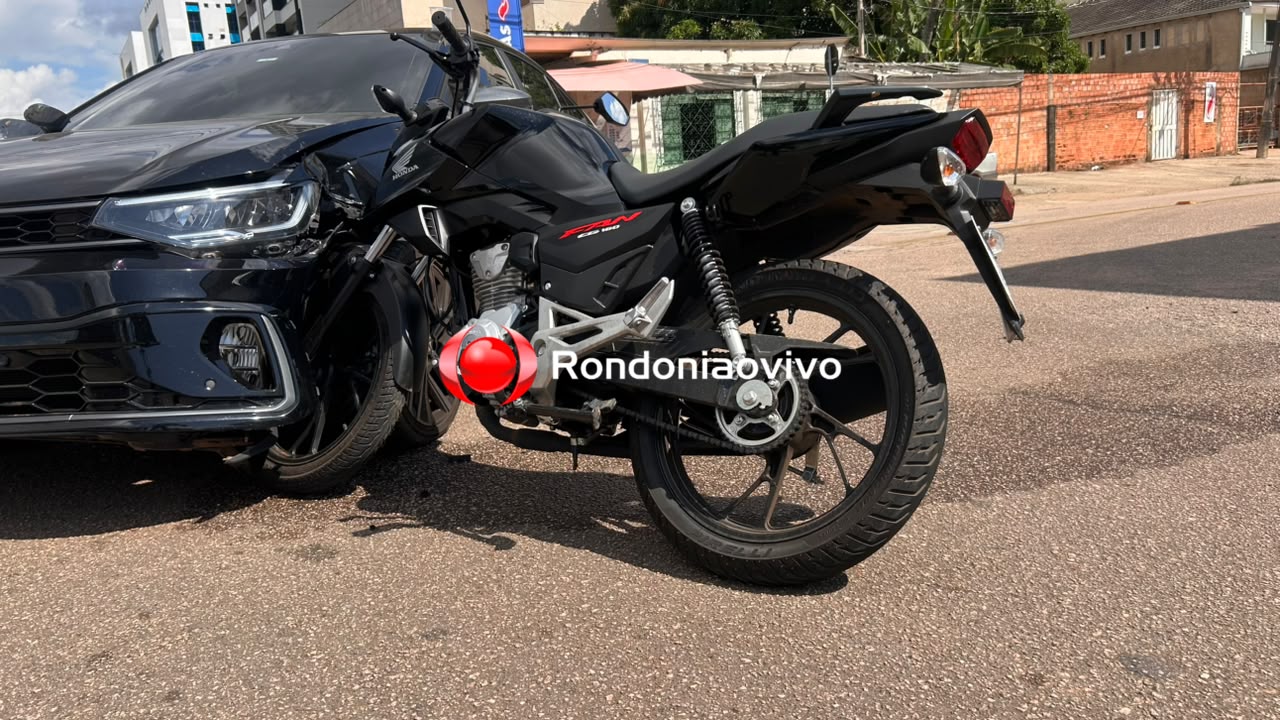 URGENTE: Moto fica engatada em carro após grave acidente próximo ao MP
