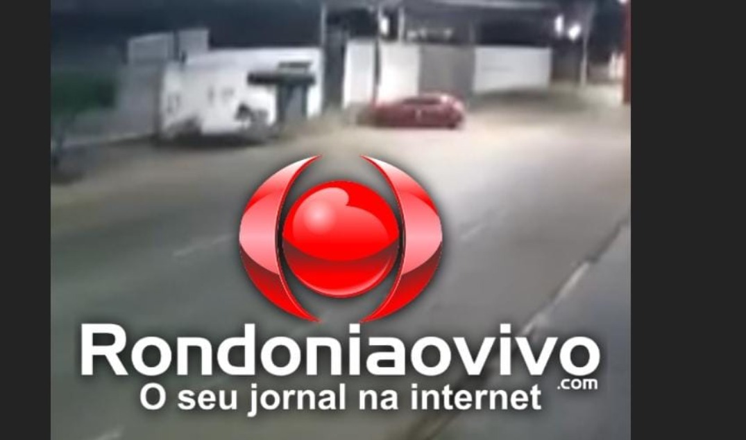 EMBRIAGADO: Vídeo mostra carro batendo em poste; Motorista foi preso