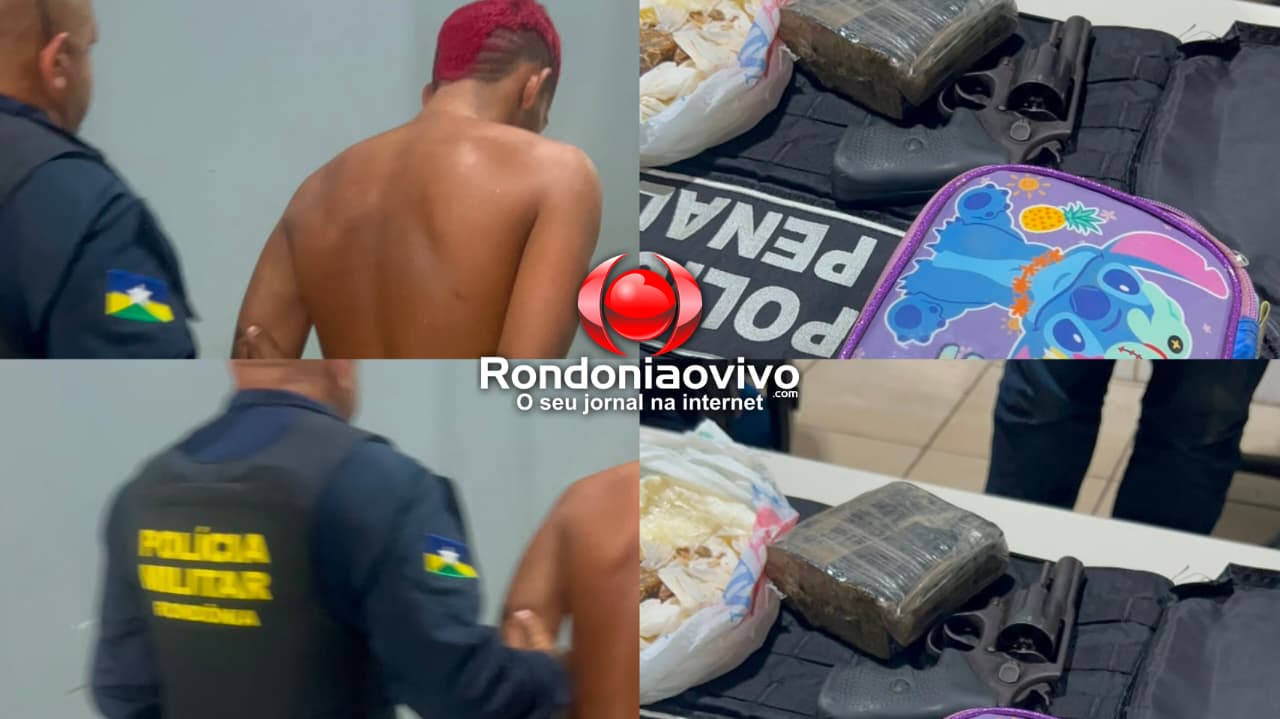 VÍDEO: PM fecha boca de fumo, apreende colete da Polícia Penal, arma e drogas