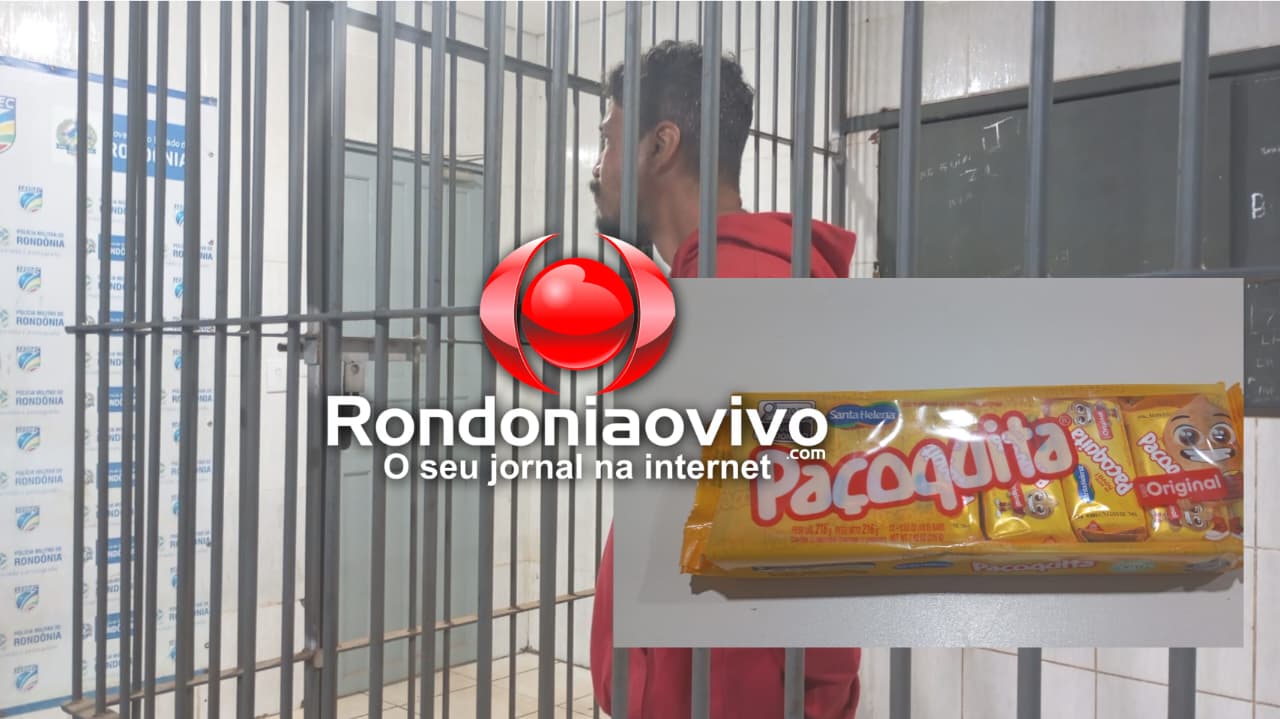 'TÔ NECESSITADO': Acreano é preso por furtar paçoca no IG na capital