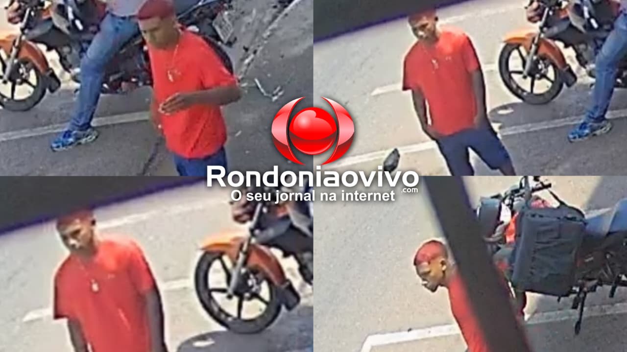 ASSISTA: Criminoso é filmado furtando moto de entregador de delivery na Calama