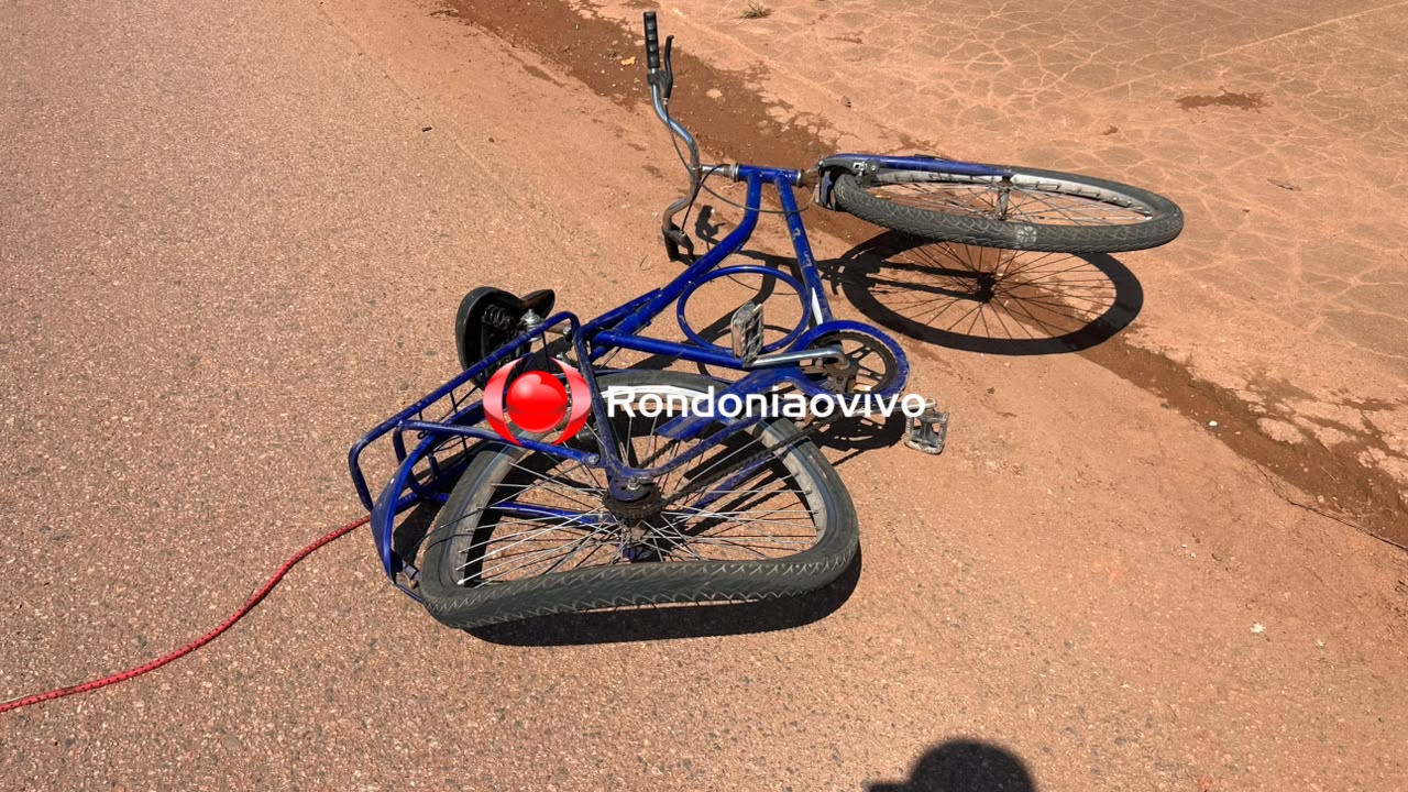 URGENTE: Ciclista fica desacordado após ser atropelado por moto