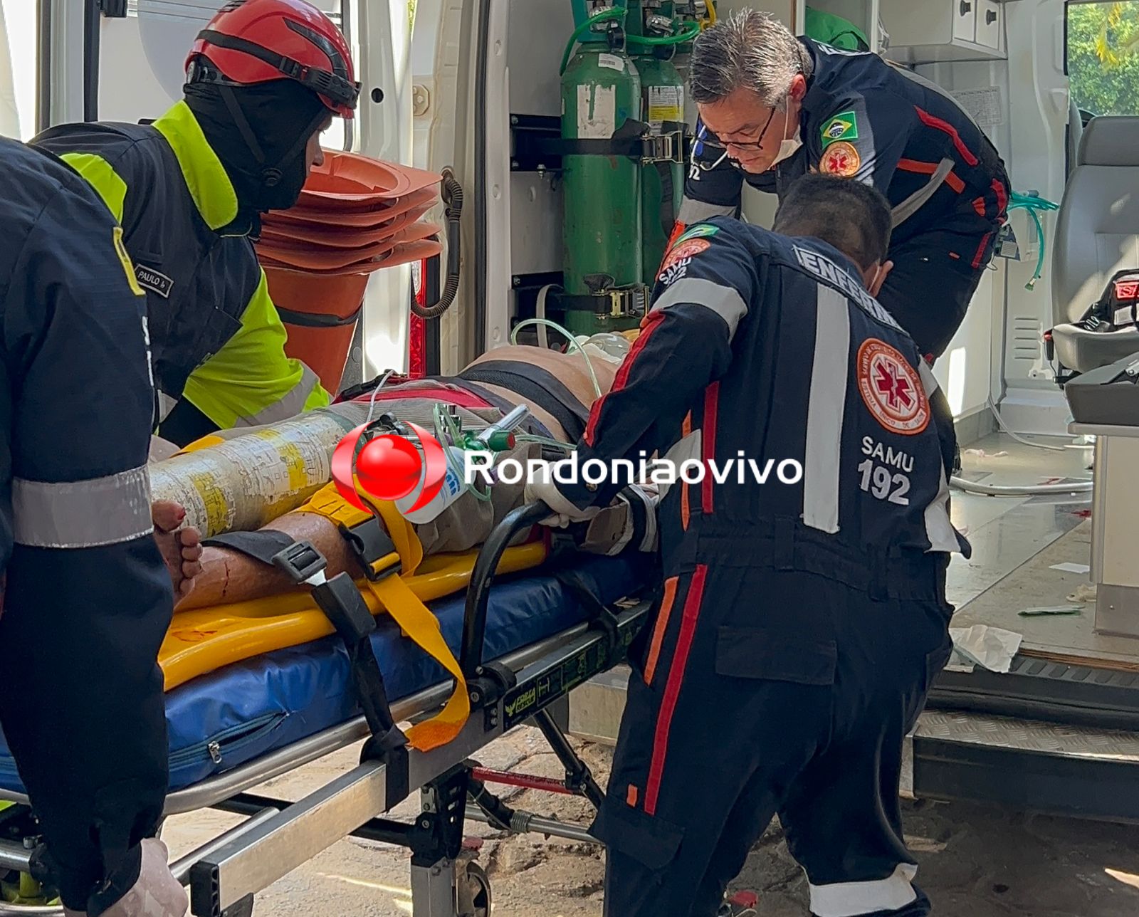 URGENTE: Idoso fica em estado gravíssimo ao ser atropelado por caminhão na BR-364