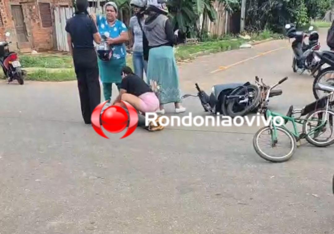URGENTE: Criança fica gravemente ferida após ser atropelada por moto