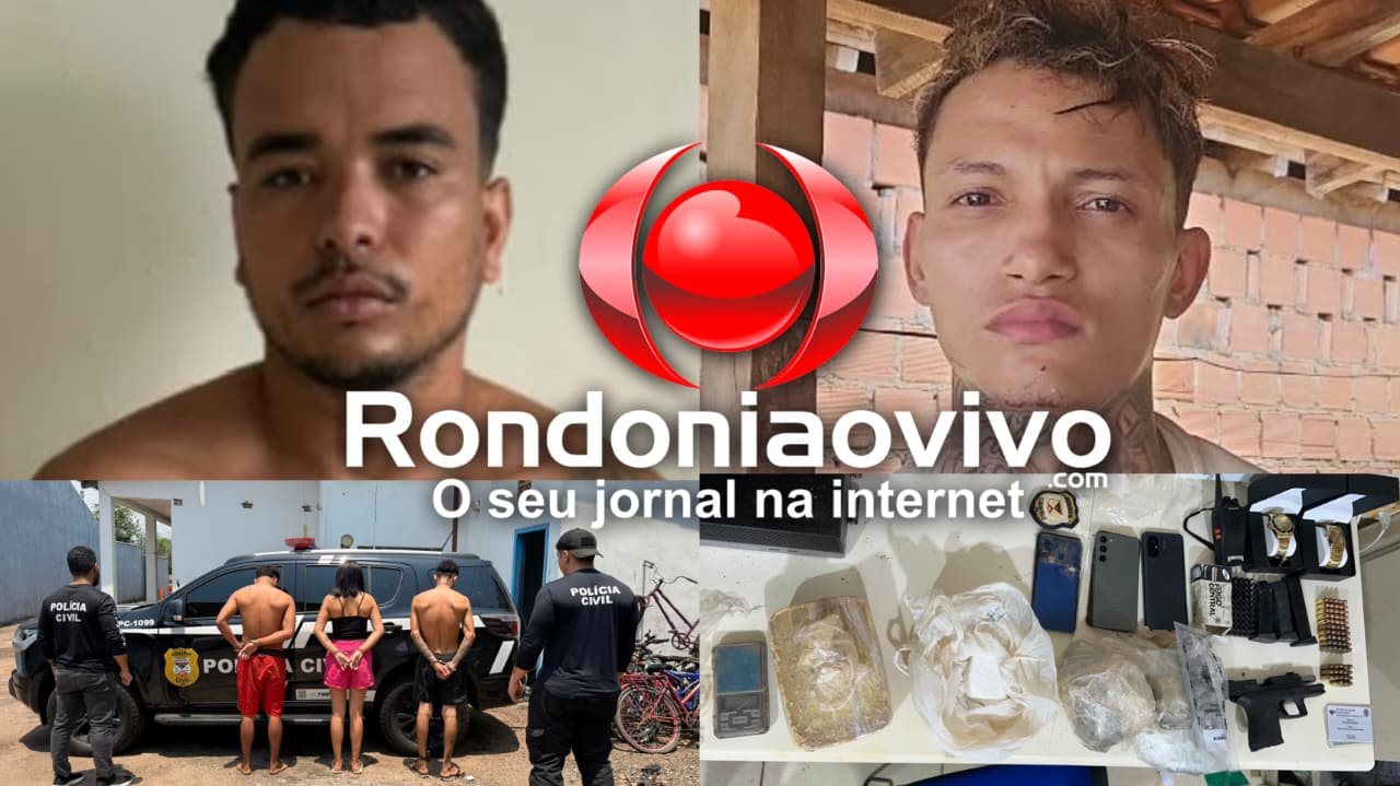 RESPOSTA RÁPIDA: Polícia Civil prende trio do CV acusado de tentativa de latrocínio e tráfico