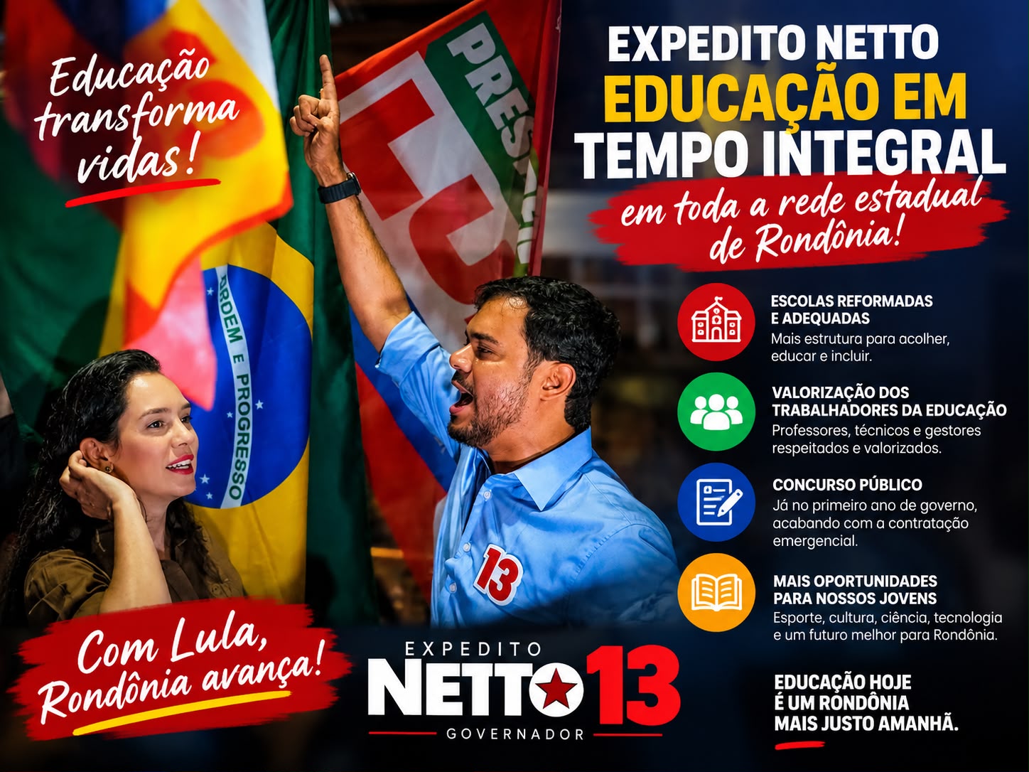 INFRAESTRUTURA: Expedito Netto propõe ampliar educação em tempo integral na rede estadual de RO