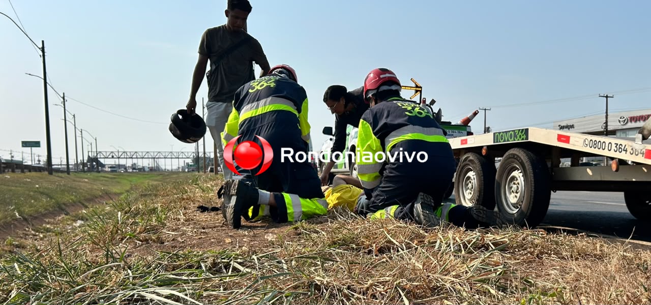 URGENTE: Motociclista é vítima de grave acidente na BR-364