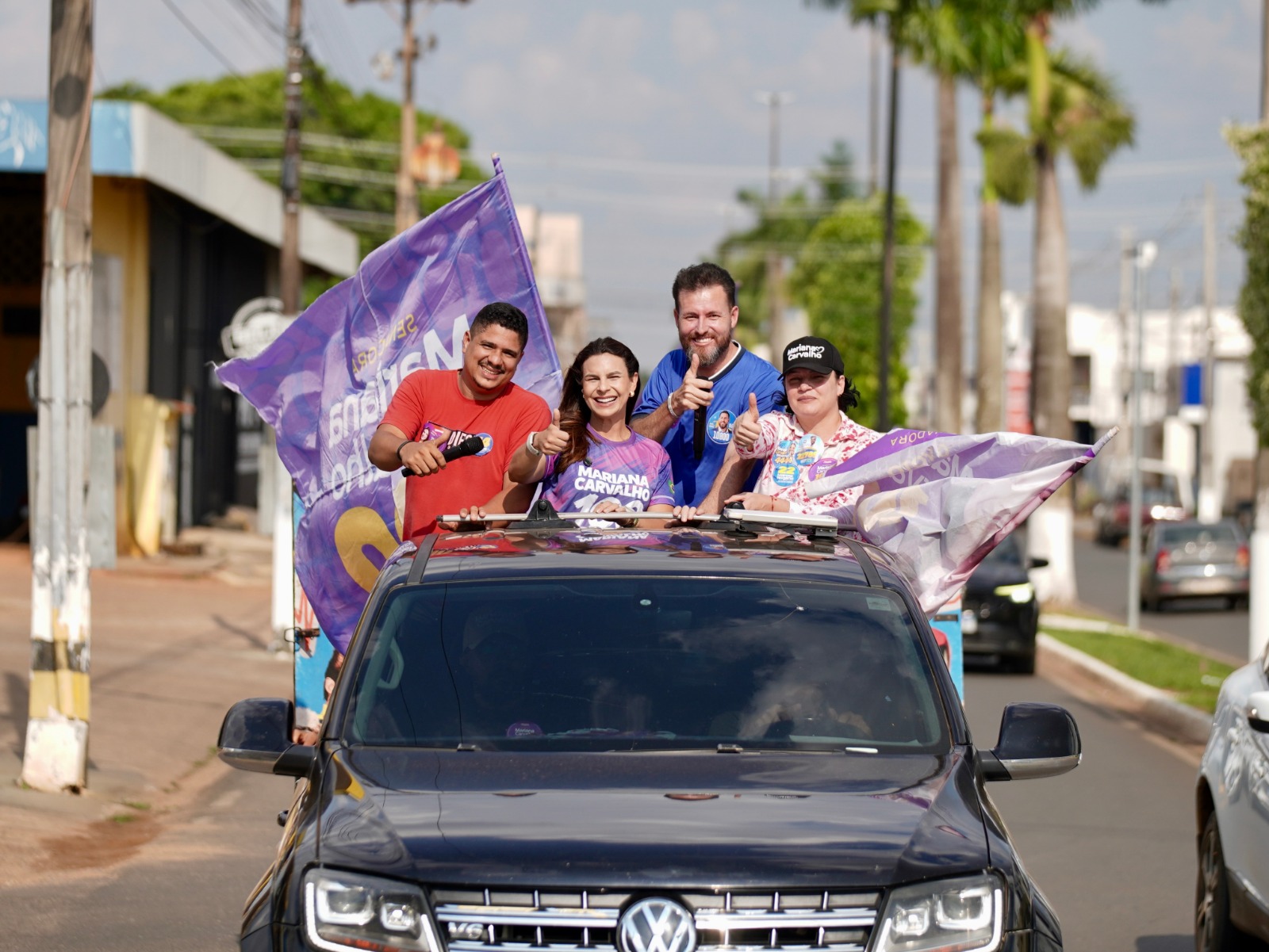 ELEIÇÕES 2026: Nas ruas de Vilhena, Mariana Carvalho leva trabalho feito para perto do eleitor