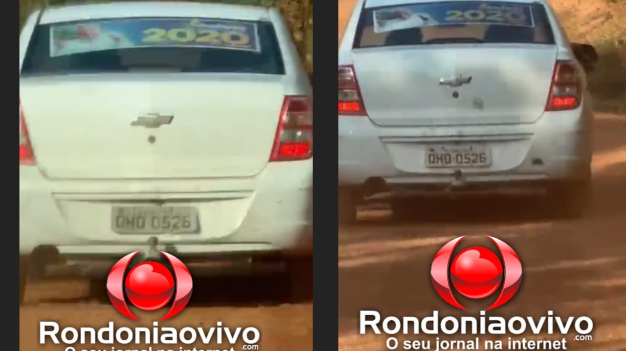 VÍDEO: Carro com adesivo de candidato é flagrado descartando santinhos em estrada