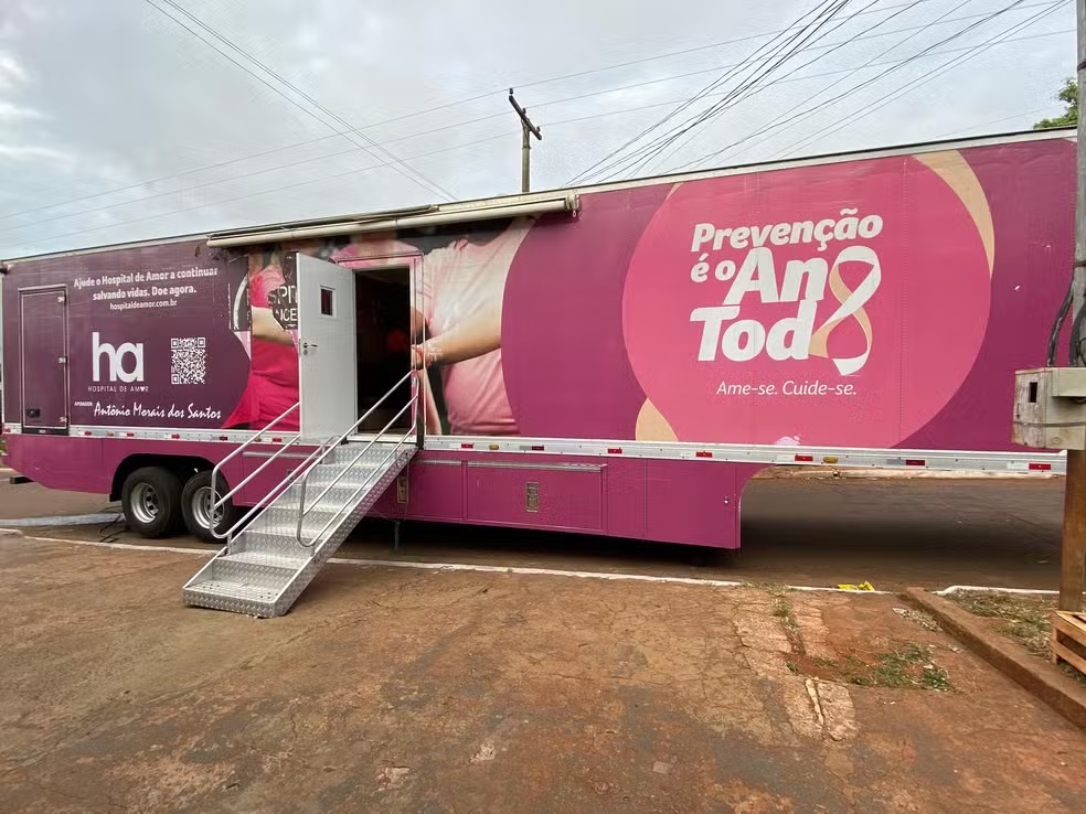 COLO DO ÚTERO: Carreta do Amor oferece mamografia e preventivo ao câncer na Madeira-Mamoré