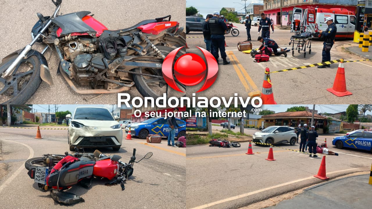 NA CALAMA: Motorista de app avança preferencial e causa acidente com motoboy 
