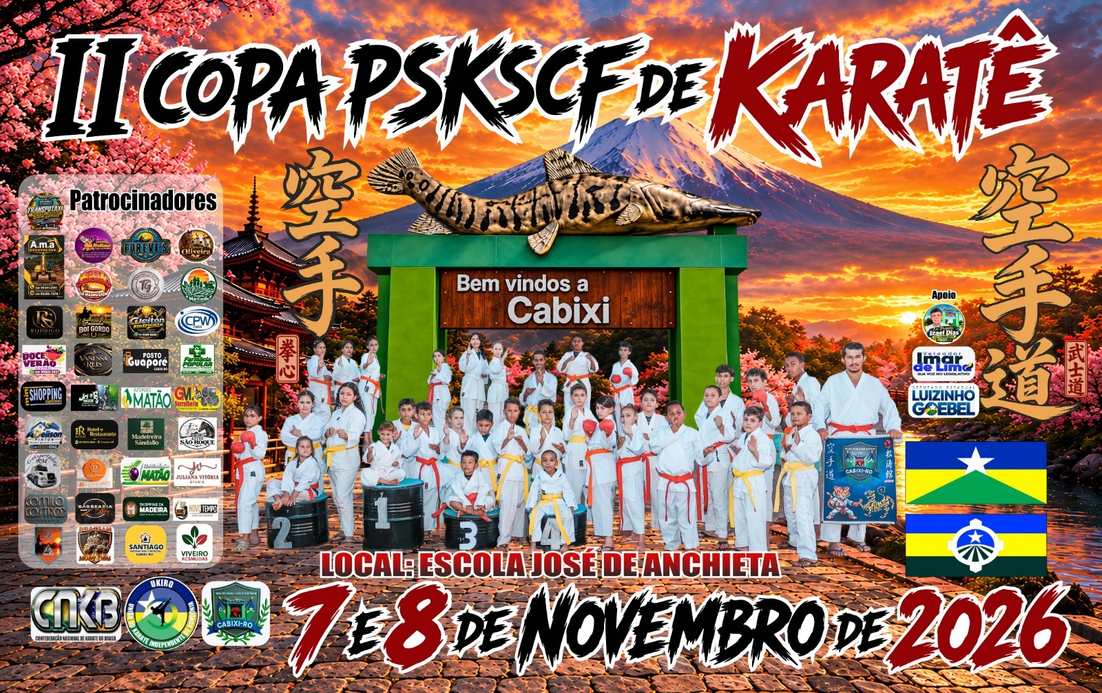 EM CABIXI: Município será sede de competição estadual de karatê nos dias 7 e 8 de novembro