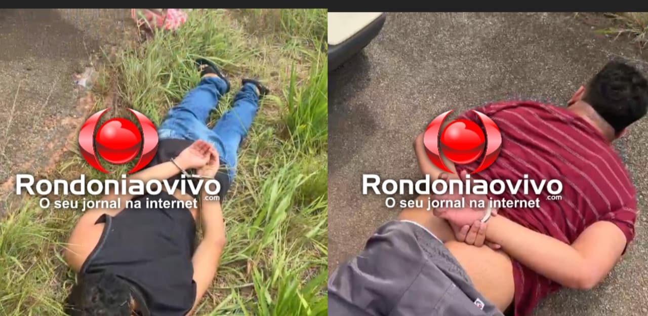 TRÁFICO NA 364: Vídeo mostra momento da prisão de motorista de app e comparsa