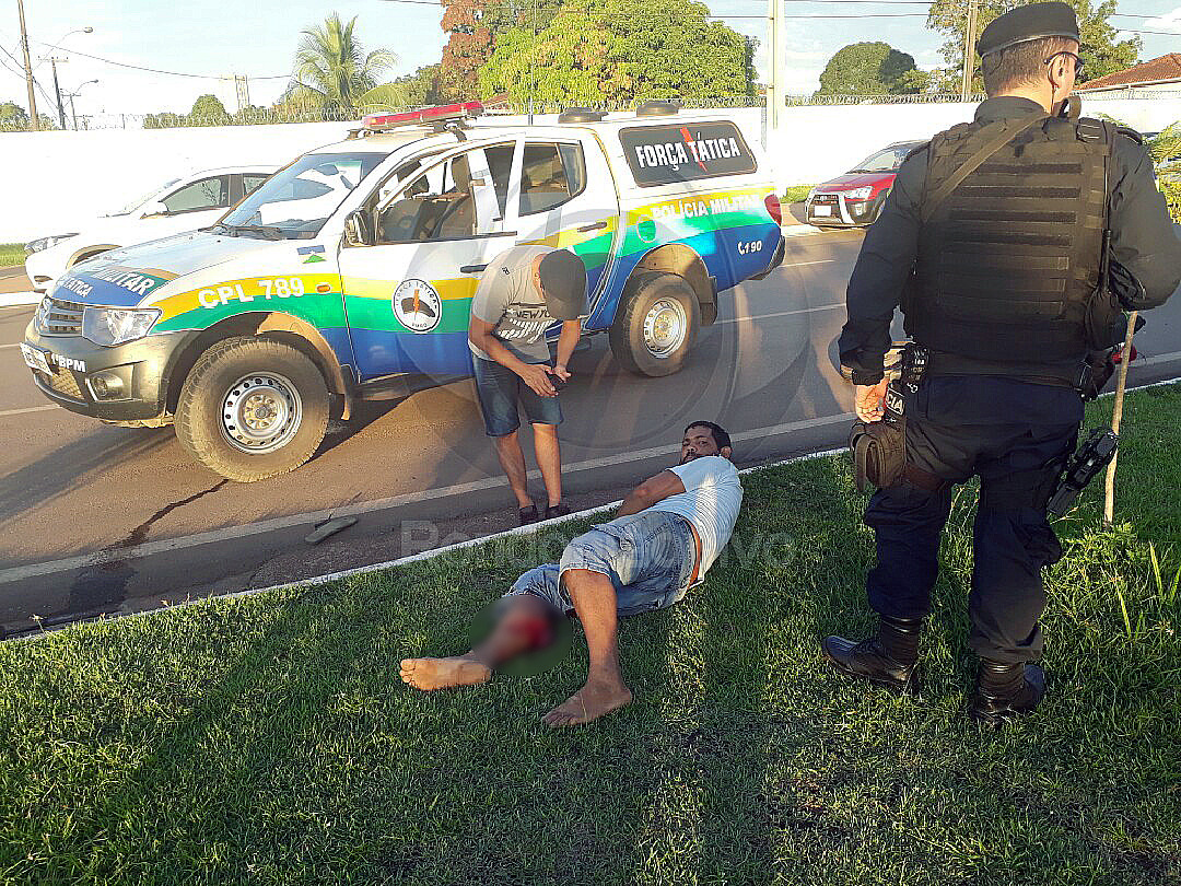 VÍDEO: Motociclista tem perna dilacerada em grave acidente no Espaço Alternativo