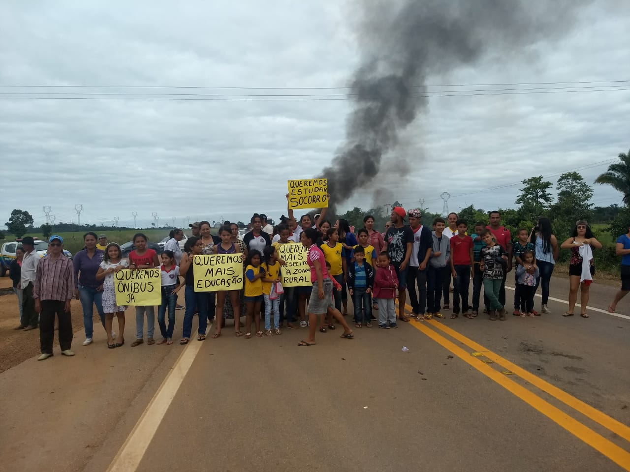 LIBERADA: BR-364 é desbloqueada por manifestantes de forma pacífica