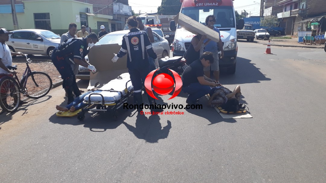 LESIONADAS: Mulheres são atropeladas por carro em cruzamento - VÍDEO