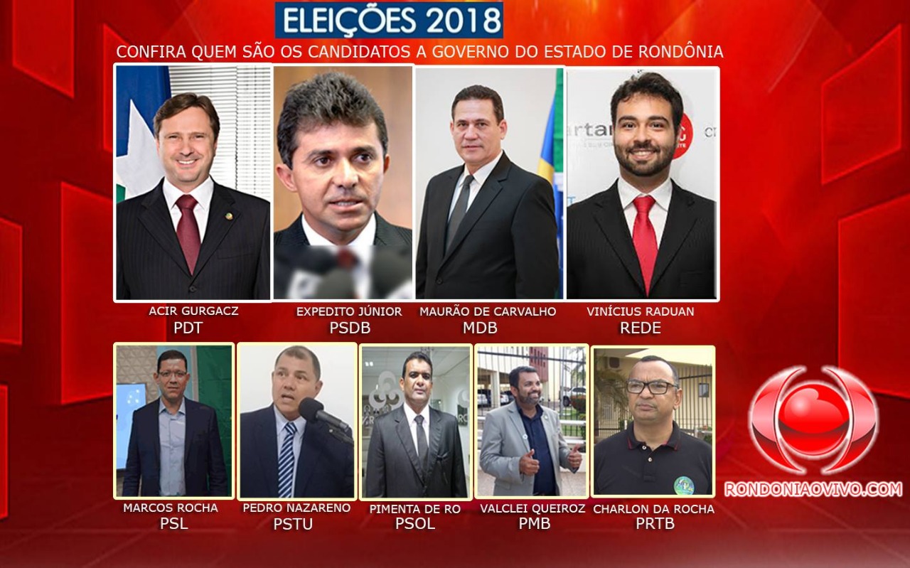 AGENDA: Confira a jornada de cada candidato no dia de hoje ao Governo de Rondônia