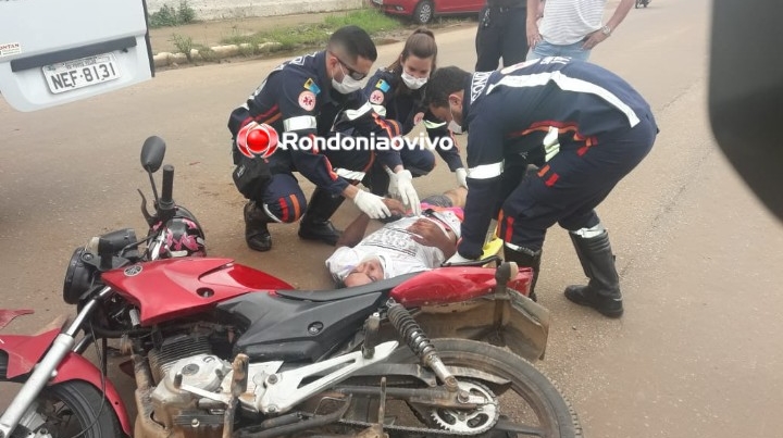 COLISÃO: Motorista de aplicativo causa grave acidente com motociclista na capital