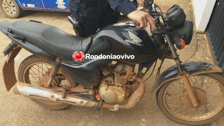 ROUBADA: PM prende suspeito transitando em motocicleta na zona Leste