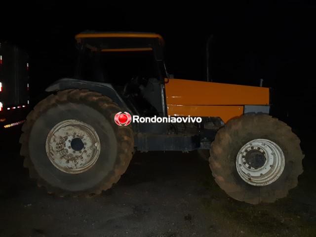 NA BR-364: Motorista de guincho é preso com trator roubado de fazenda