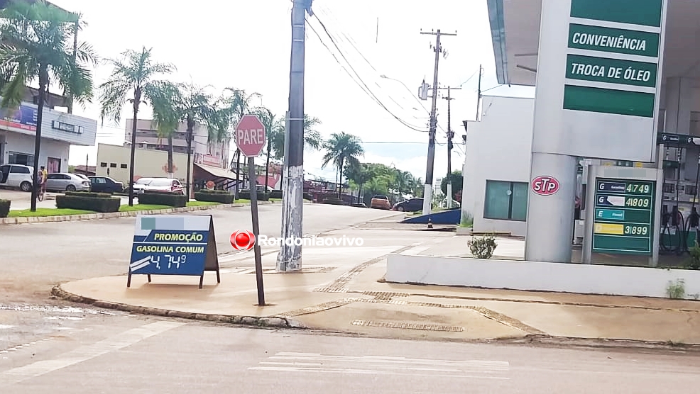 DISPAROU: Preço da gasolina se aproxima dos R$ 5 nos postos de Porto Velho