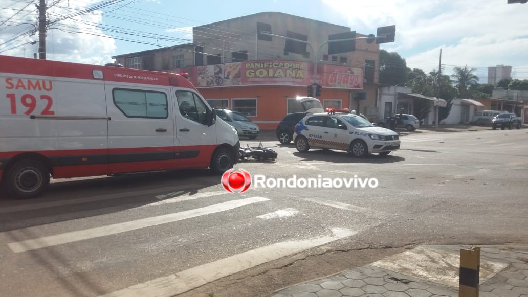 EM PORTO VELHO: Advogada se envolve em acidente com motociclista no Centro